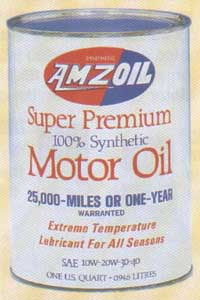 Amsoil Synthetic Oil Original Can 1972